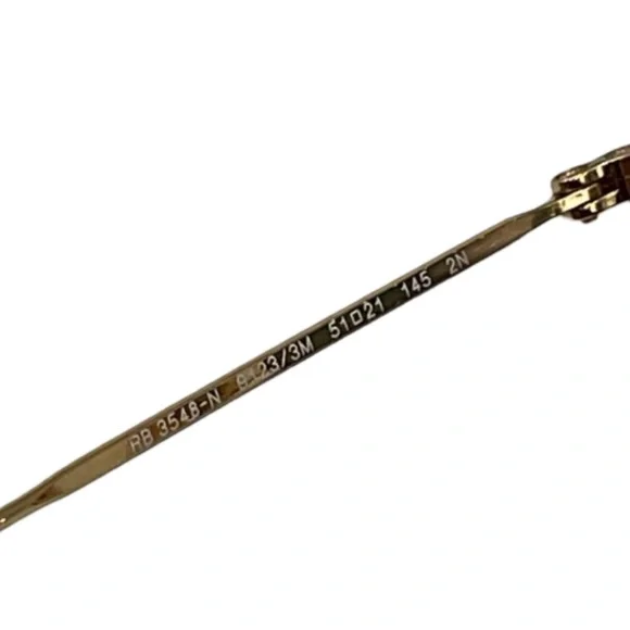 π₯ Ray-Ban Hexagonal Flat Lenses Sunglasses RB3548-N Gold/Blue & Case | Unisex | - Picture 9 of 10